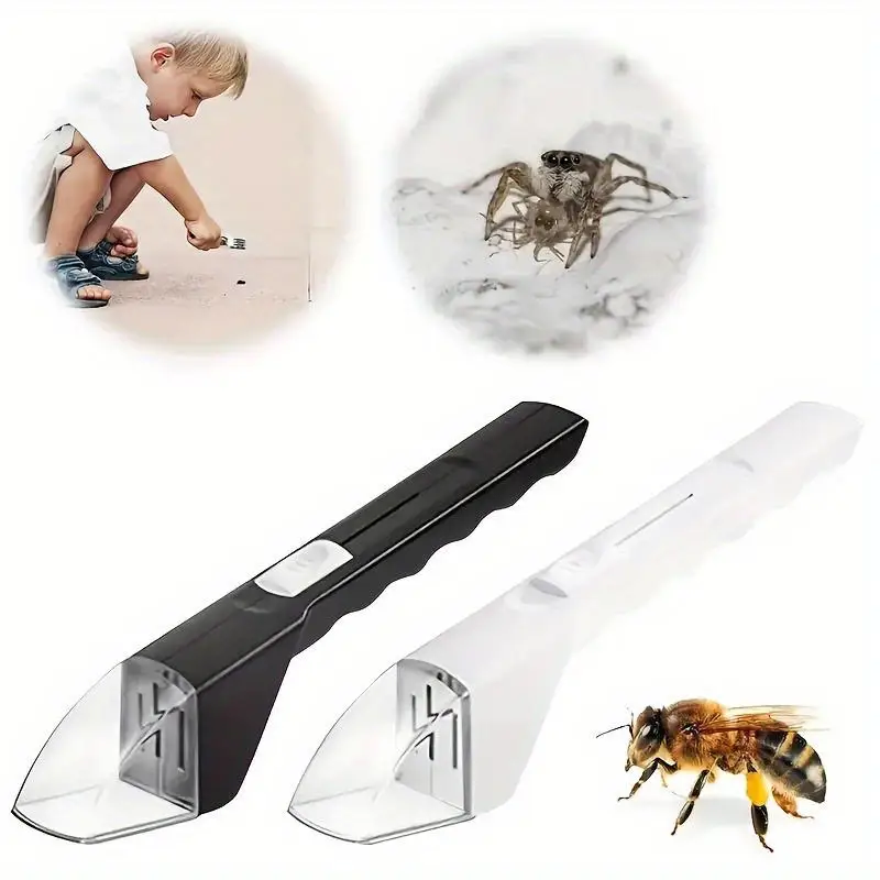 Cattura Insetti Portatile: Pinza Manuale per Insetti, Strumento per Catturare Api, Scarafaggi e Ragni - immagine 2