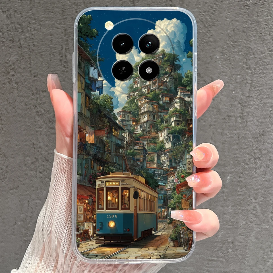 Enhanced Product Title:  
Little Fish Moon Non-Slip Camera Protection Clear Case