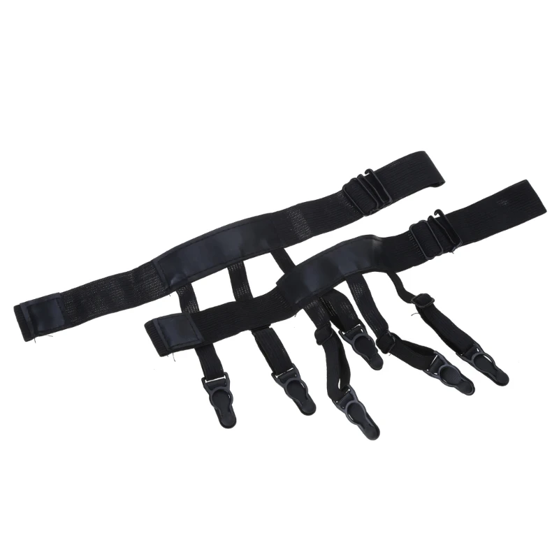 Fashion Shirt Stays Skirt Holder Gentleman Leg Suspenders Sock Braces Elastic Uniform Business Strap Shirt Garter 1pair elastic garters leg garter men suspenders braces