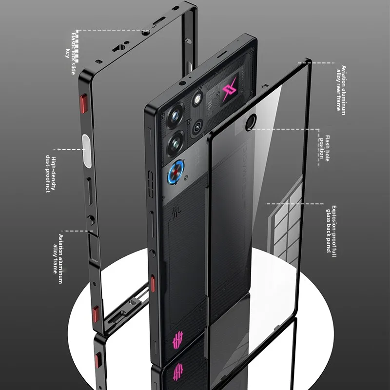 Magnetic Matte Texture Acrylic Case with Skin-Friendly Feel