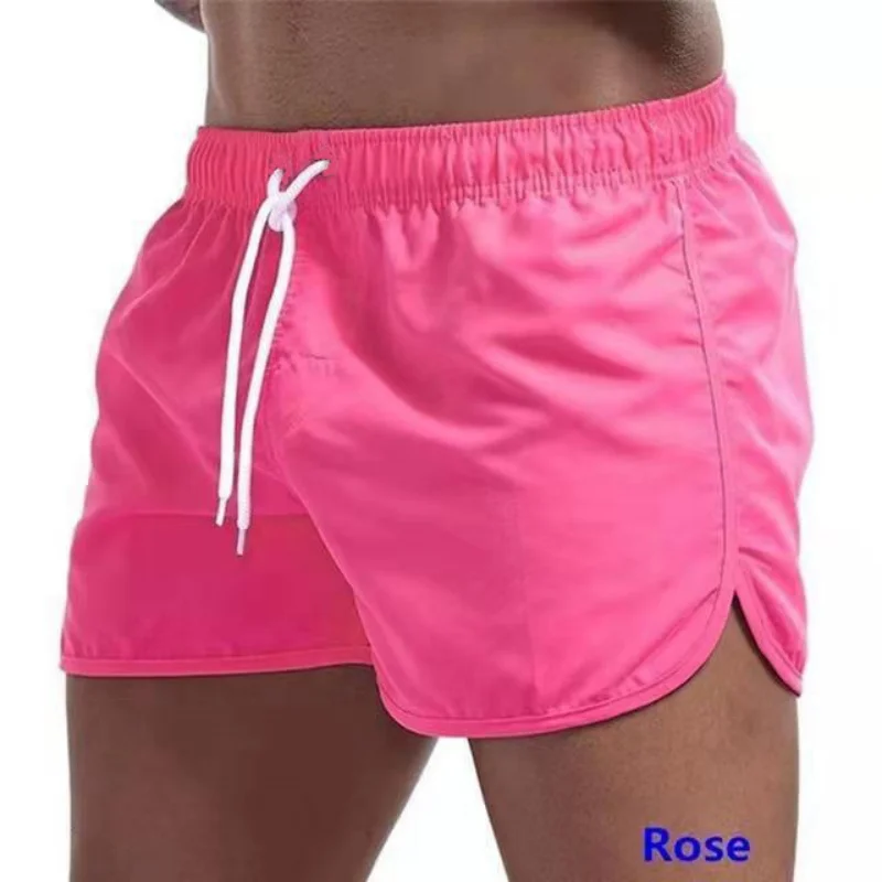 2025 New Summer Men's Swimwear Shorts Brand Beachwear Sexy Swim Trunks Men Swimsuit Low Waist Breathable Beach Wear Surf - 4