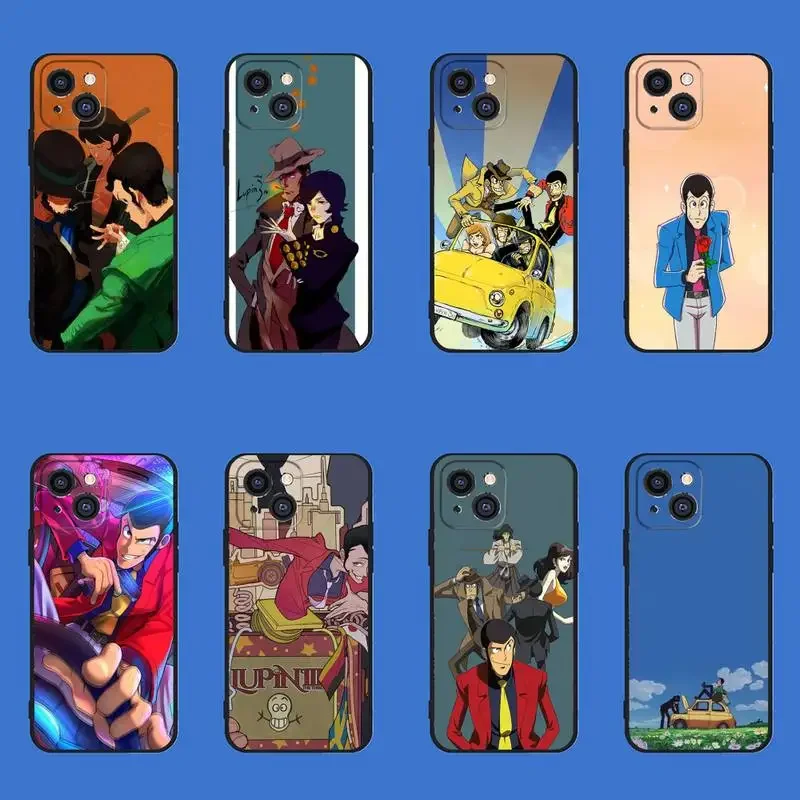 L-Lupin третий чехол для телефона iPhone 11 12 Mini 13 14 PRO XS MAX X XR 6 7 8 Plus черный чехол