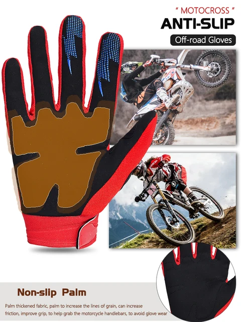 Guante Motociclismo Hombre Guantes Moto Pantalla Táctil Dedo Completo Bmx  Atv Mtb Equitación, Off-road Dirt Bike Racing, Ciclismo, Escalada Unisex, 90 Días Protección Comprador