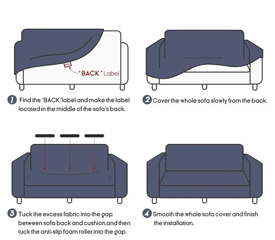Thick Sofa Cover for Living Room Elastic Jacquard 1/2/3/4 Seater Sofa Cover L-shaped Corner Sofa Cover 3
