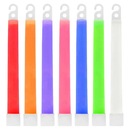 5pcs 6 Inch Camping Glow Sticks Waterproof Non-toxic Hiking Camping Equipment Outdoor Emergency Glow Sticks with Hook - Image 2