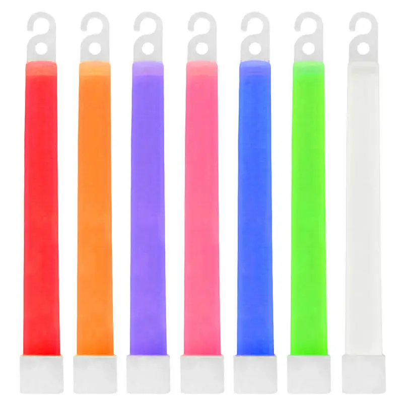 5pcs 6 Inch Camping Glow Sticks Waterproof Non-toxic Hiking Camping Equipment Outdoor Emergency Glow Sticks with Hook - Image 2