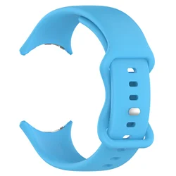 Silicone Sport Strap with Butterfly Buckle for Pixel Watch 3 45mm (SkyU)