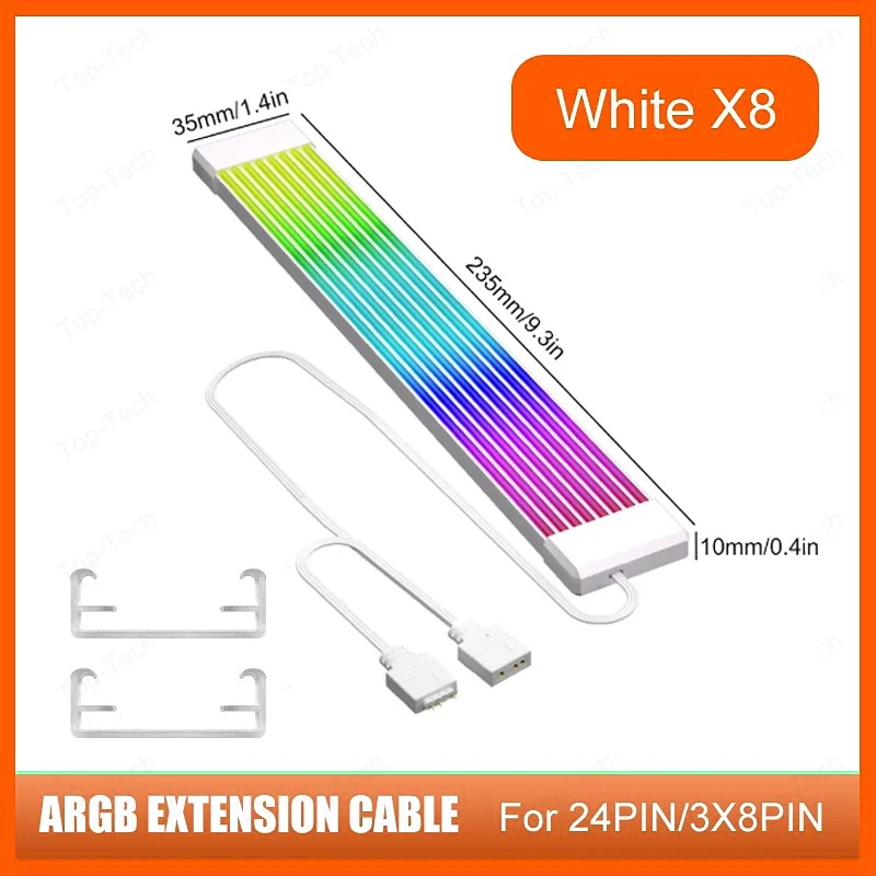 PC RGB شرائط مصباح مناسبة لكابل PSU PC RGB GPU كابل 5 فولت 3Pin ARGB مزامنة الكمبيوتر تمديد كابل ل 6Pin 8Pin 12Pin 16Pin 24Pin