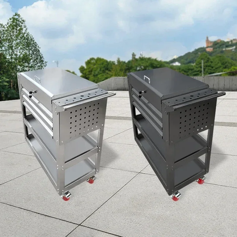 Tools Cabinet Heavy Trolley Screwdriver Wrench Storage Rack Tool Cabinets Garage Workshop Drawer Tool Boxes Cart Organizer
