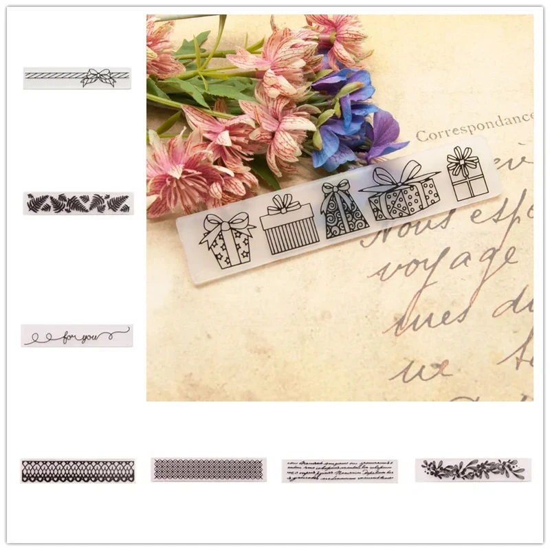 Plastic Embossing Folders Card Making Flower Background Embossing Folders DIY Scrapbooking Paper Craft Album 15x3cm plastic embossing folder