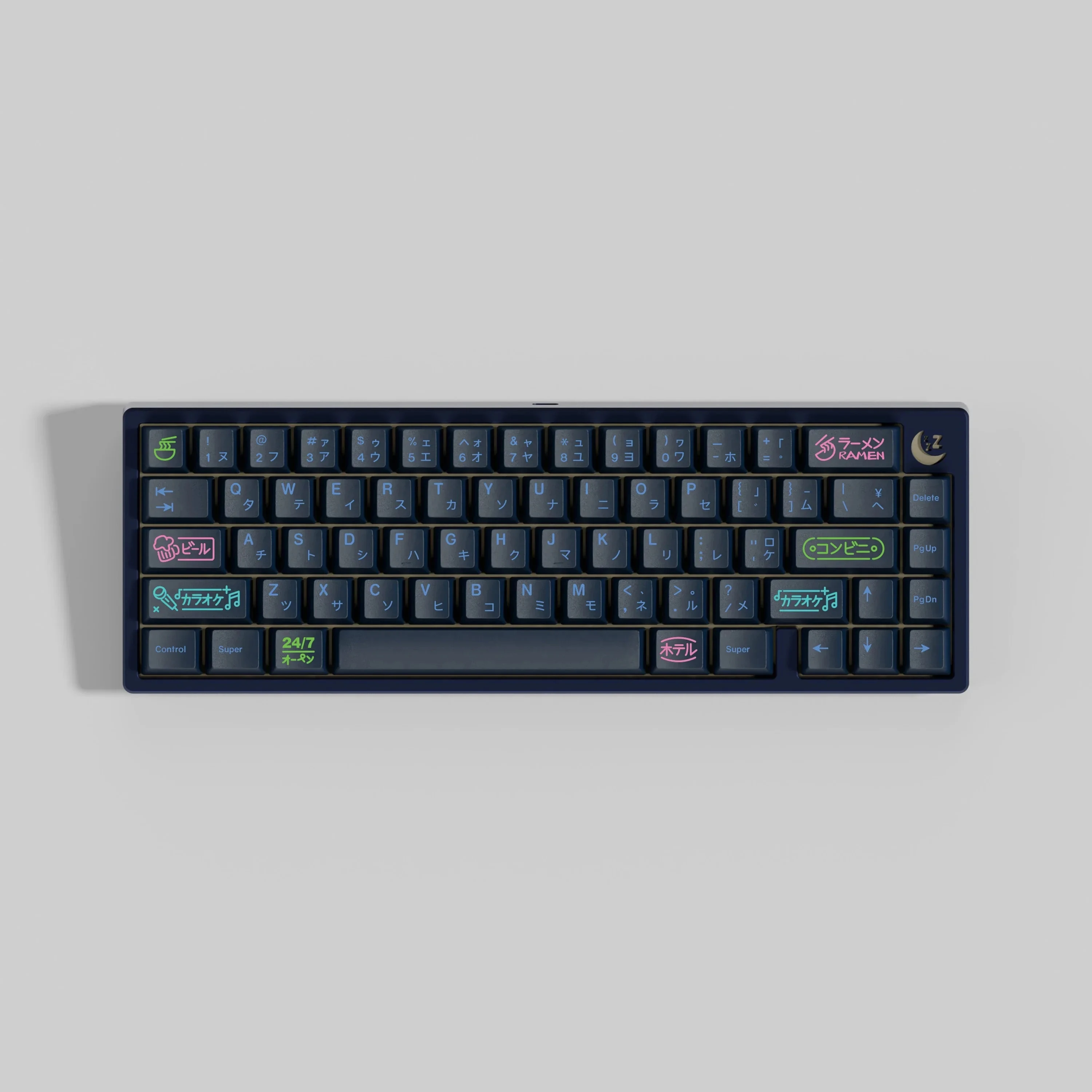 Teclas Nightlife Pbt Perfil Cereja Sublimação de Corante Interruptor mx Teclado Mecânico Duplo b Split Keybar Gmk 150 Chaves