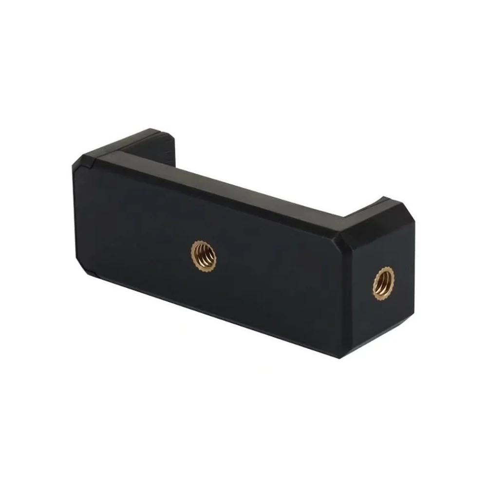 Phone Clip Tripod Mount Holder with Cold Shoe for Microphone LED Video Light 1/4'' Screw for iPhone 15 Samsung Galaxy Google