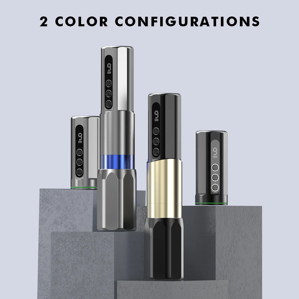 Stigma Grey/Black Tattoo Pen Cw2 Schermo Lcd Wireless Tattoo Pen Interfaccia Di Tipo C Forte Silenzioso Per La Fornitura Di Tatuaggi