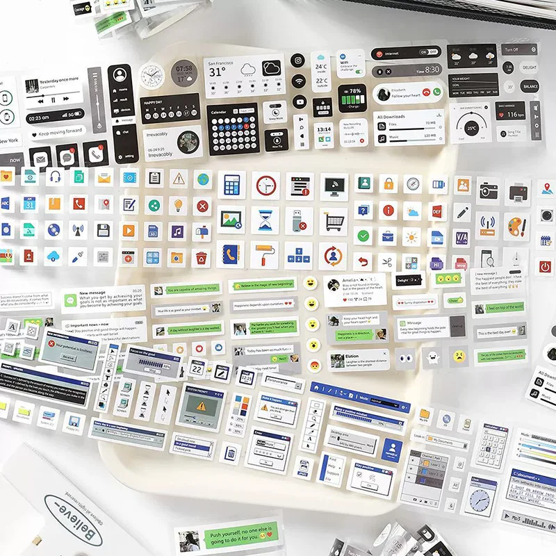 1Pc 정보 우주 시리즈 Washi 테이프 귀여운 장식 콜라주 접착제 스크랩북 손으로 만든 마스킹 학생 문구