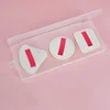 Estuche para borla marshmallow de maquillaje: Pack 3 pzas Transparente | Emoape