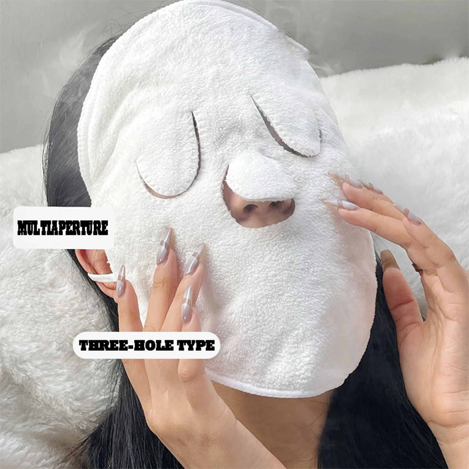 Hot/Cold Compress Ear-Mounted Towel Skin Care Moisturizing Mask Towel Skin Care Products купальник женский Beach Towel Playa женский лиф бандо с графическим принтом cherry beach