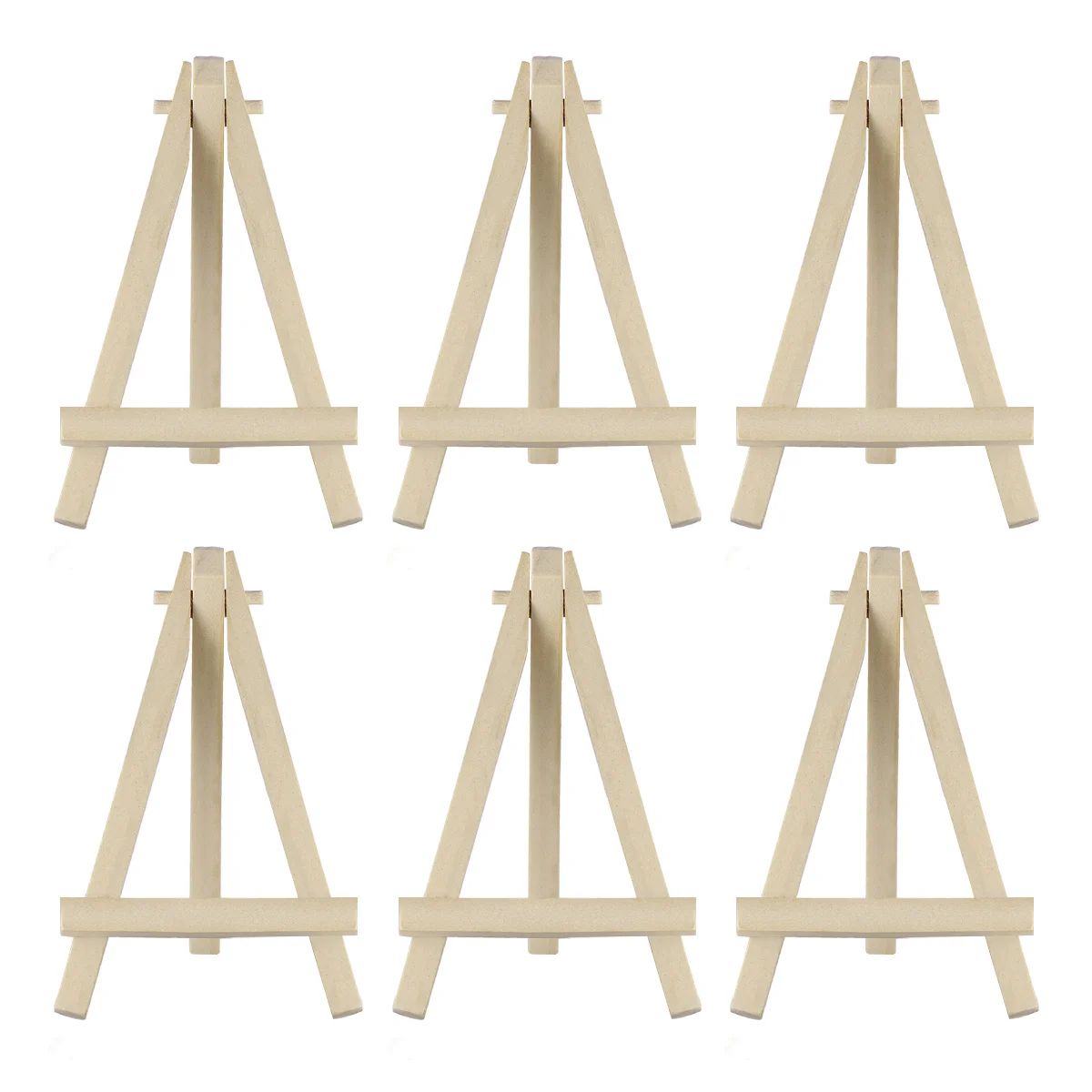 

10PCS Natural Simple Display Easel Wooden Easel Mini Stand for Gatherings Weddings Parties Photo Frame Painting