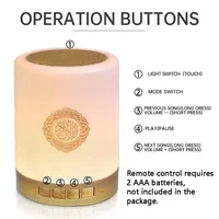 Azan Muslim Night Light Quran Portable Wireless Caixa De Som Bluetooth Speaker Music Sound Box Blutooth Holy Lamp Mini Baffle 5