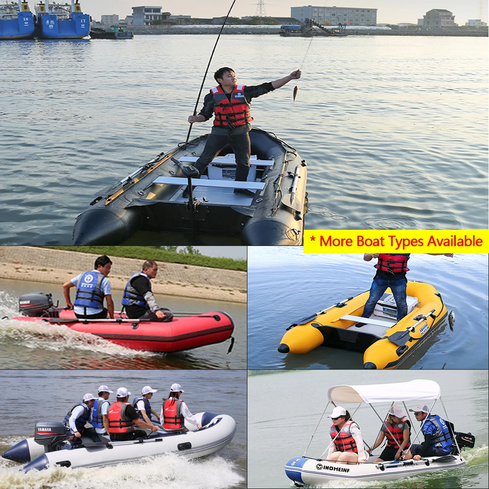 1.2MM PVC Anti-collision PVC Assault Boats Inflatable Boat With Aluminum Floor Sea Fishing Speed Raft Kayak Rowing Accessories