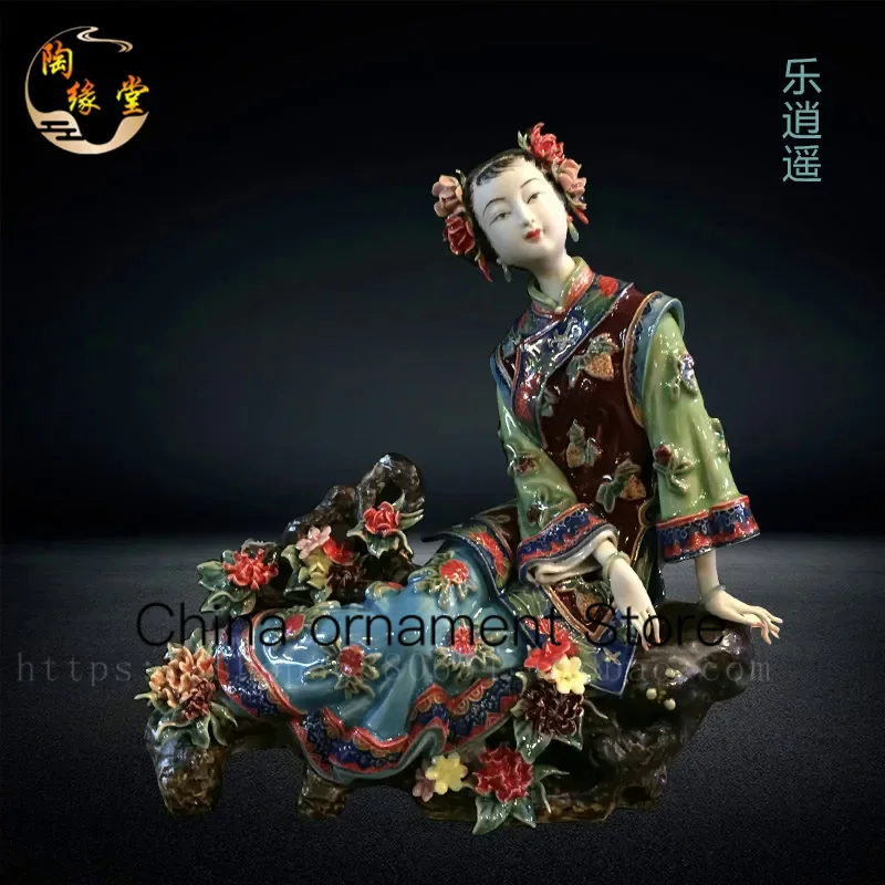 

Creative ornaments, ceramic figures, ceramic ornaments, TV cabinets, wine cabinets, furnishings, classical Ladies - xiaoyaole