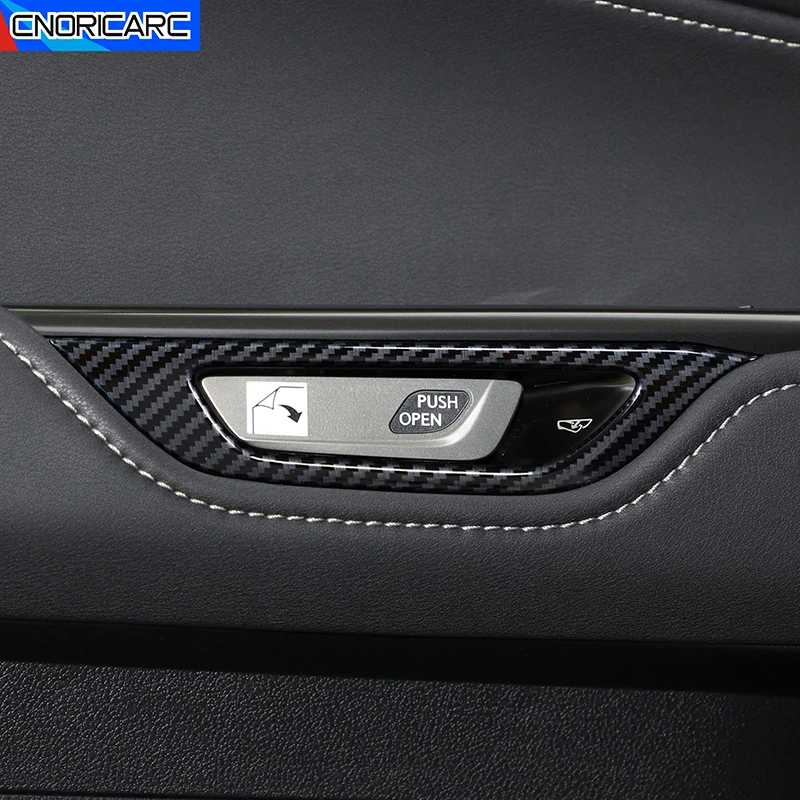 

Inner Door Handle Bowl Panel Frame Decoration Cover Trim For Lexus NX260 350 2022 2023 Interior Car Accessory Carbon Fiber Color
