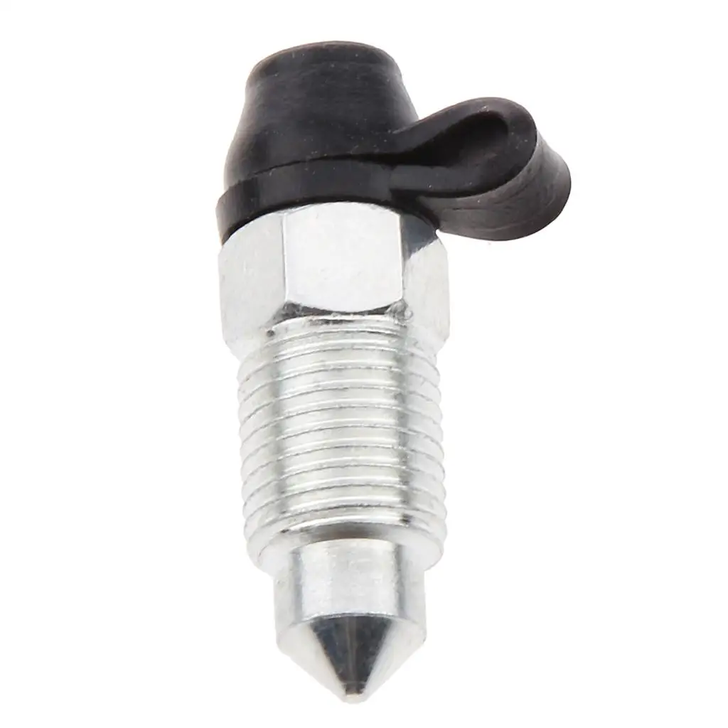 

M10 x1mm Motorcycle Brake Caliper Stainless Bleed Screw with Dust Cap