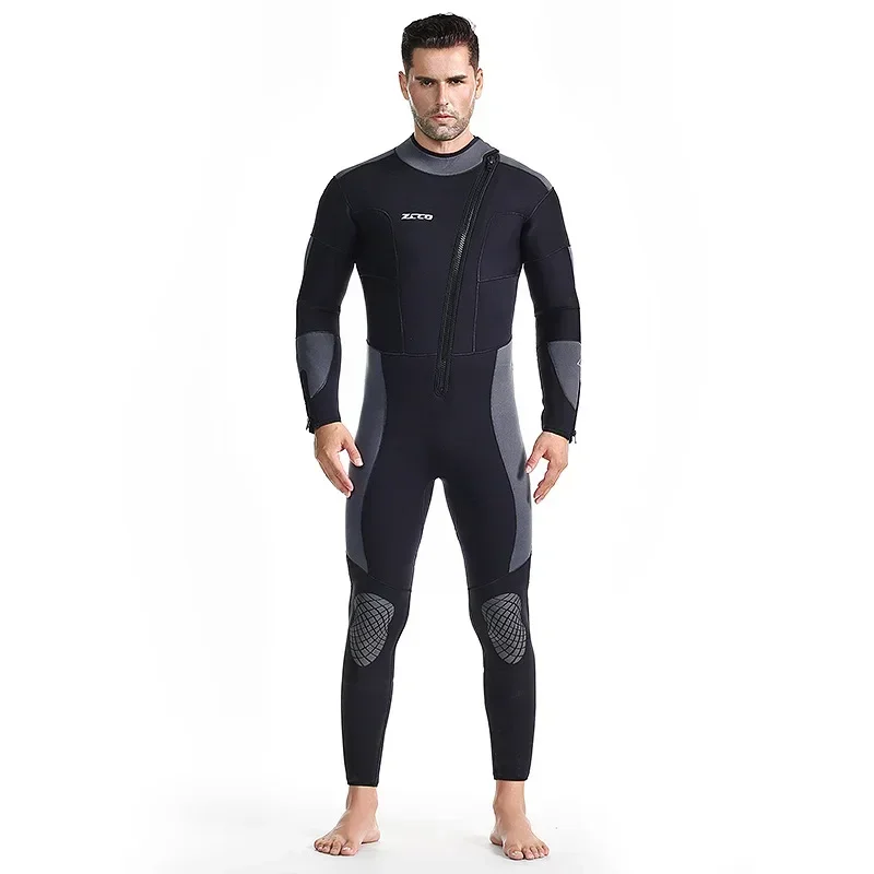 ZCCOsnew5mmwetsuitformenonepiecelongsleevedwarmwetsuit