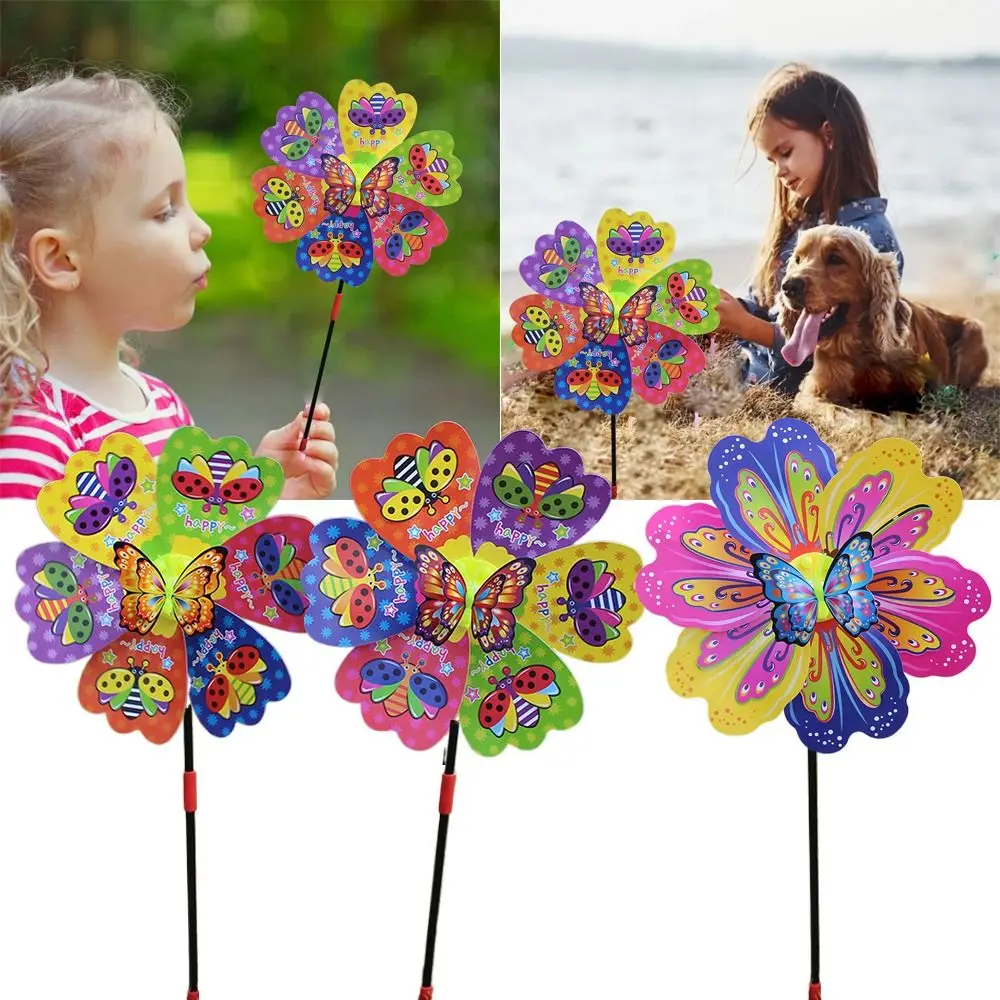 

Развлекательное искусственное украшение, ручная ветряная мельница для активного отдыха, красочный ветряной Спиннер для детского сада, двора