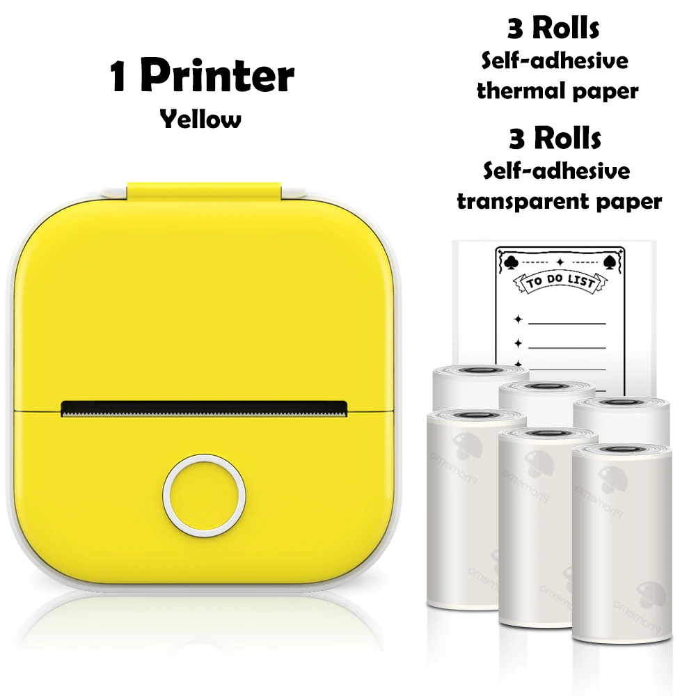 mini bluetooth printer Phomemo Mini Printer Sticker Maker Portable Pocket Thermal Instant Photo Printer Wireless Receipt Label Maker Printer for Sticky best mini photo printer for iphone Printers