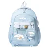 Kuromi Melody Large capacity Waterproof Backpack for School Kawaii Anime cosplay bag Travel Bag School Student Girl Gift 3