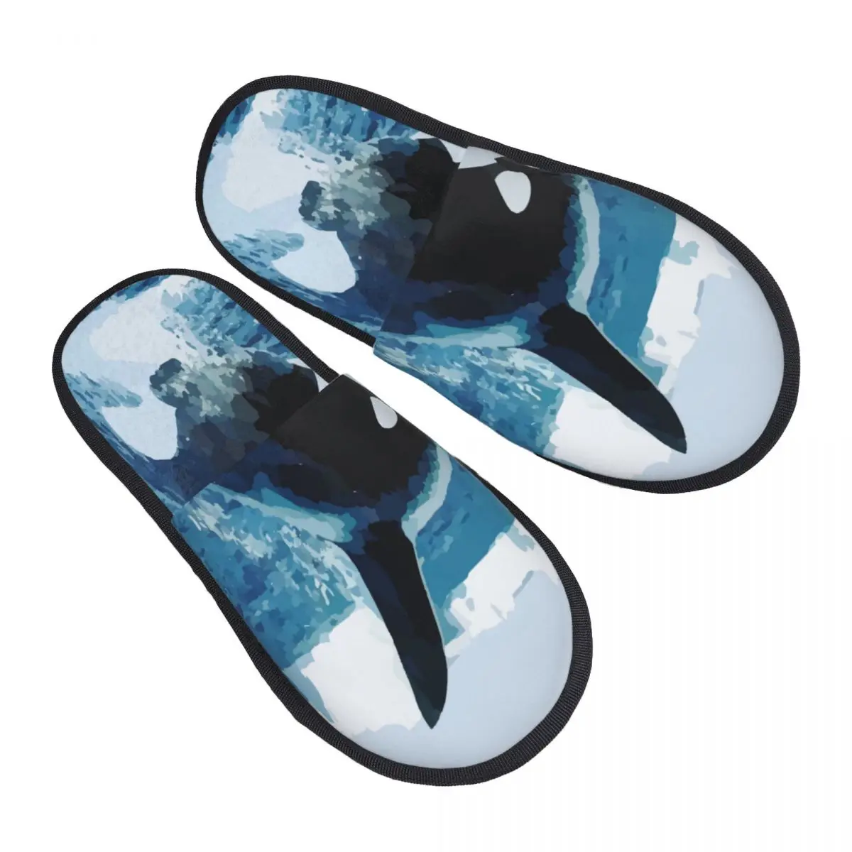 

Orca Killer Whale Slipper For Women Men Fluffy Winter Warm Slippers Indoor Slippers