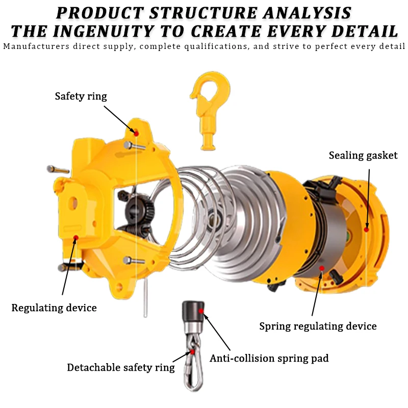 High Quality Screwdriver Wrench Spring Holder Balancer Tool 15-22KG for Industrial Use Spring Hanging Tool Balancer