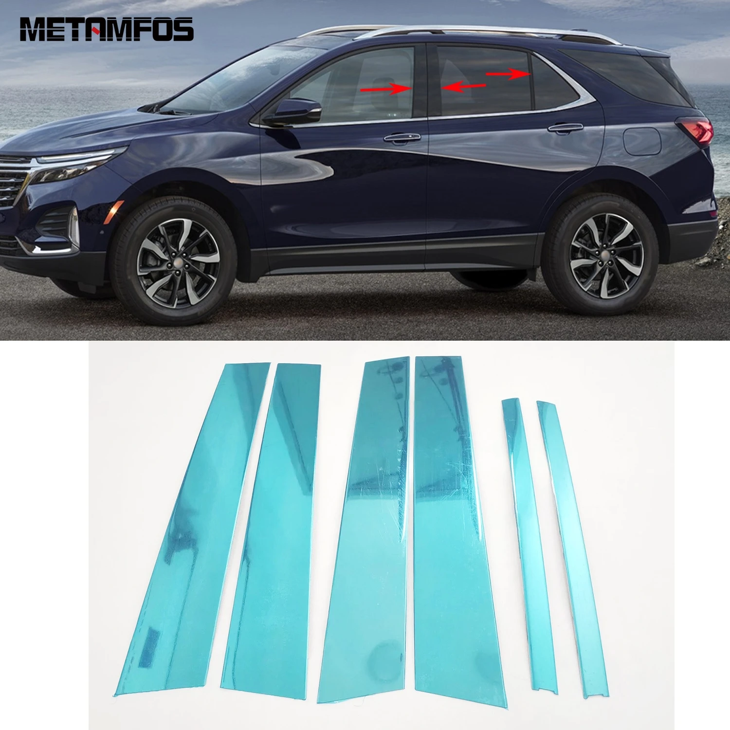 

Для Chevrolet Holden Equinox 2018-2020 2021 2022 2023 оконный центр B C столбик крышка отделка стикер аксессуары автостайлинг