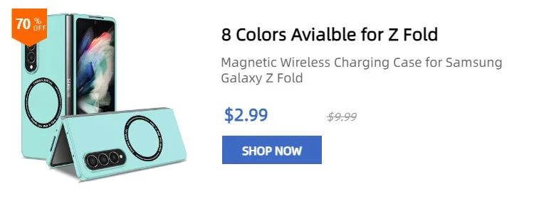 Magnetic Wireless Charging Case for Samsung Galaxy Z Fold 3 4 5 Magsafe Cover Cases Shockproof and Anti fingerprints Fold6 Case