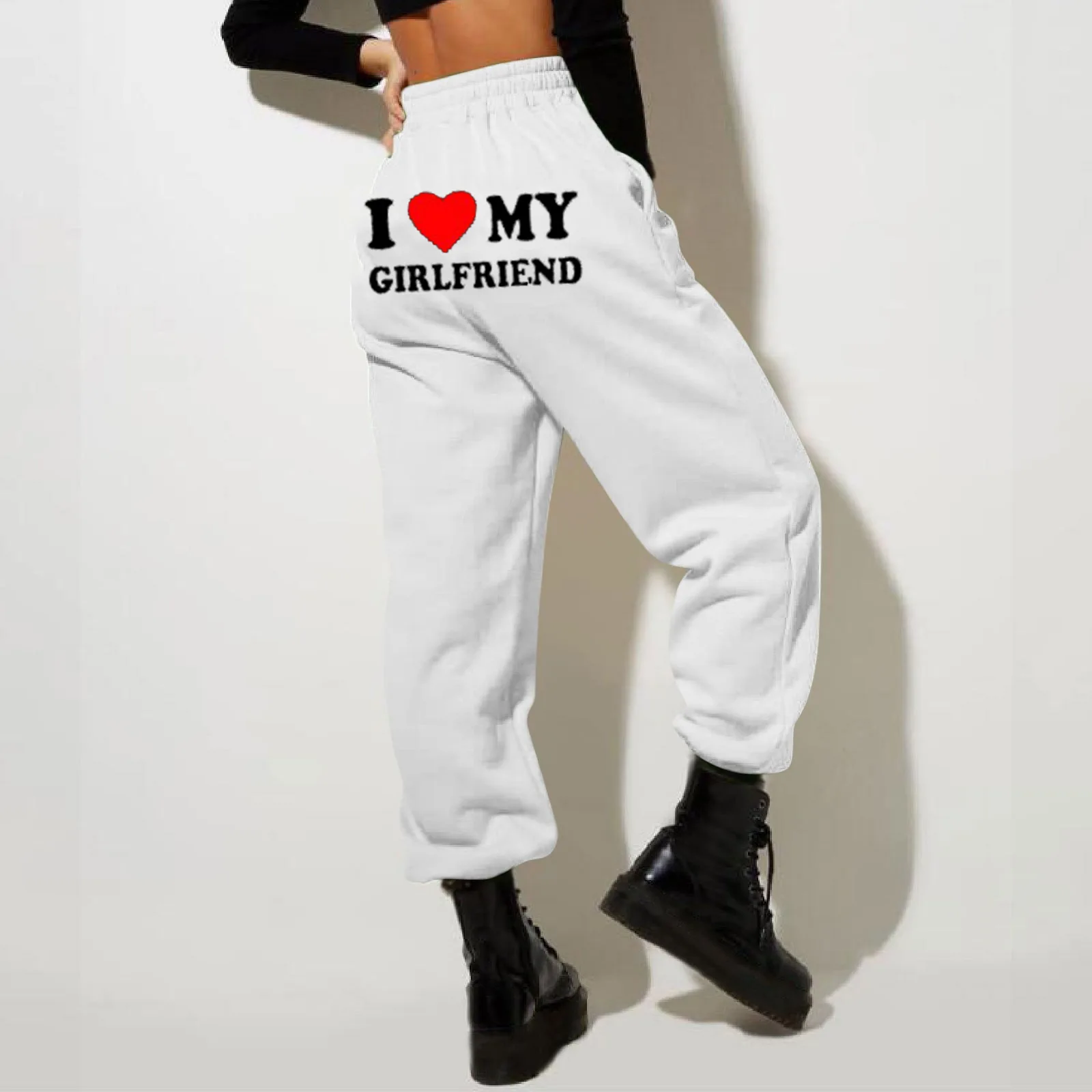 I Love My Girlfriend Sweatpants 4