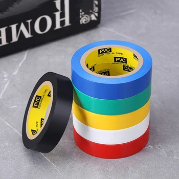 6pcs nastro elettrico 15mm * 8m nastro elettrico multicolore nastro isolante elettrico adatto per interni ed esterni 1