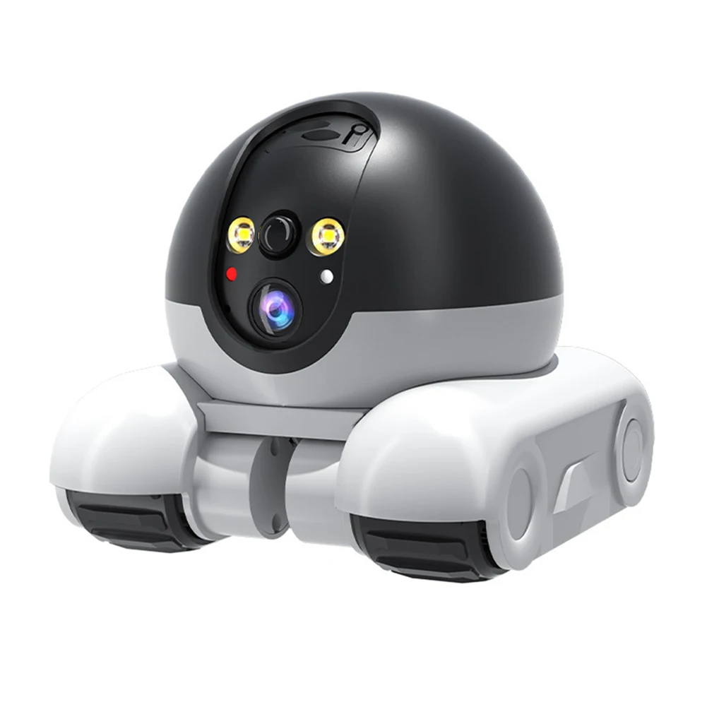 1080P HD WIFI Dual Lens Robot Camera Dual Screen Monitoring PTZ IP Security Surveillance Camera Auto Tracking Baby Pets Monitor 1