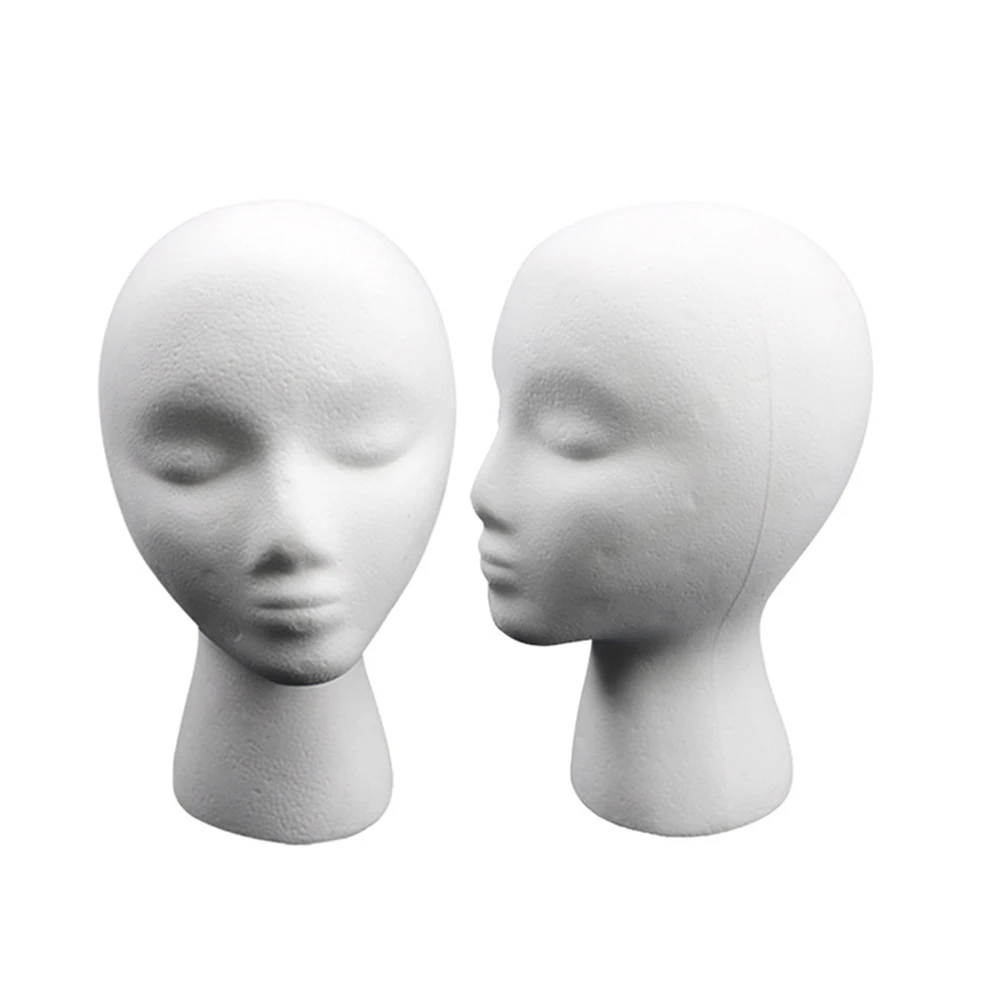 Female Mannequin Styling Head Mold Wig Glasses Hair Accessories Holder Showing Display Rack Women Model Photo Studio Prop