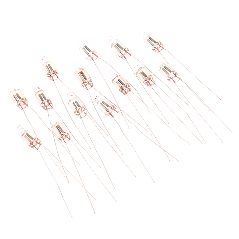 Neon Sign 20Pcs Neon Indicator Light Red 5mm Neon Lamp Glow 5X13mm 220v Indicator Bulbs Switch Button Bulbs