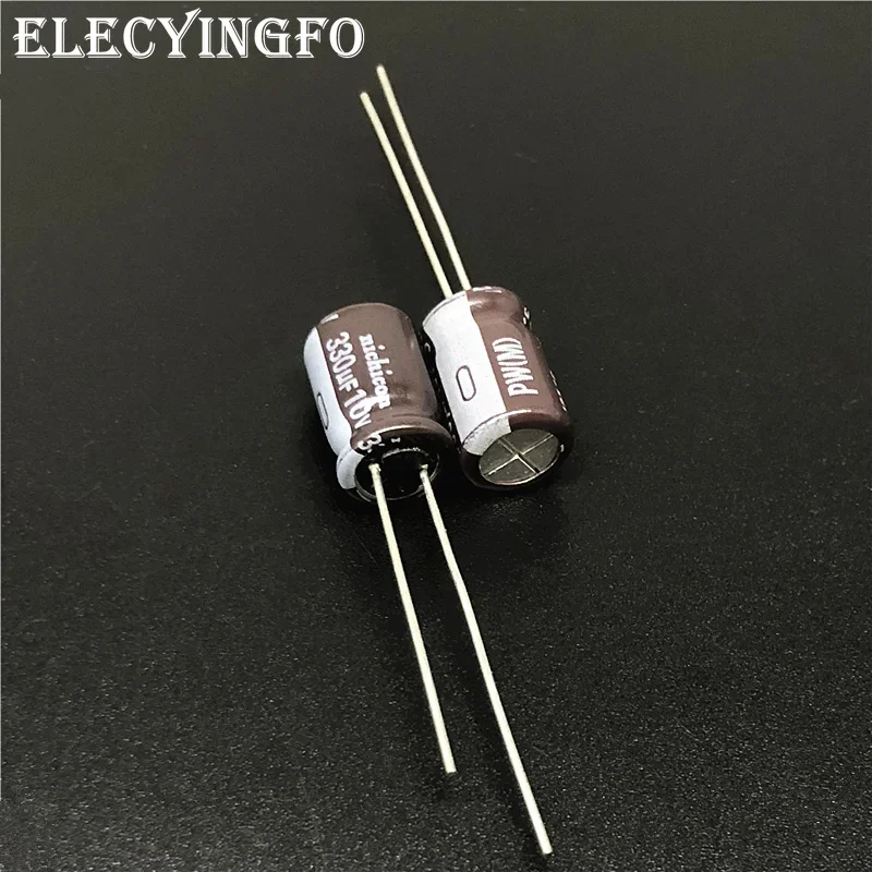 

20pcs 330uF 10V NICHICON PW Series 8x11.5mm Original Low Impedance 10V 330uF Aluminum Electrolytic capacitor