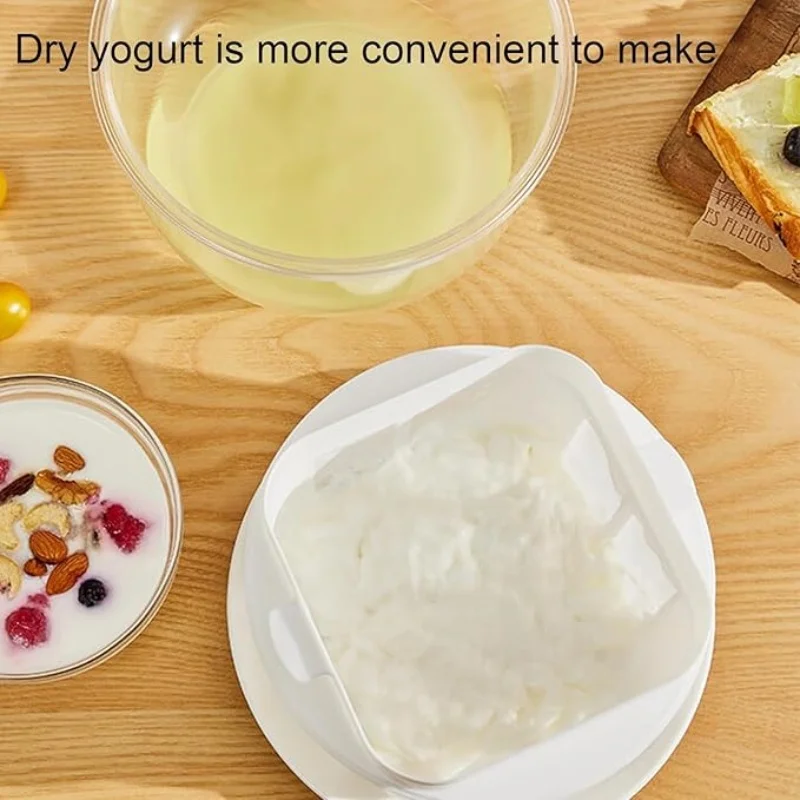 Yogurt Filter Whey Separator Cold Extraction Compressed Yogurt Maker Detachable Easy to Clean Food Filter Whey Drainer