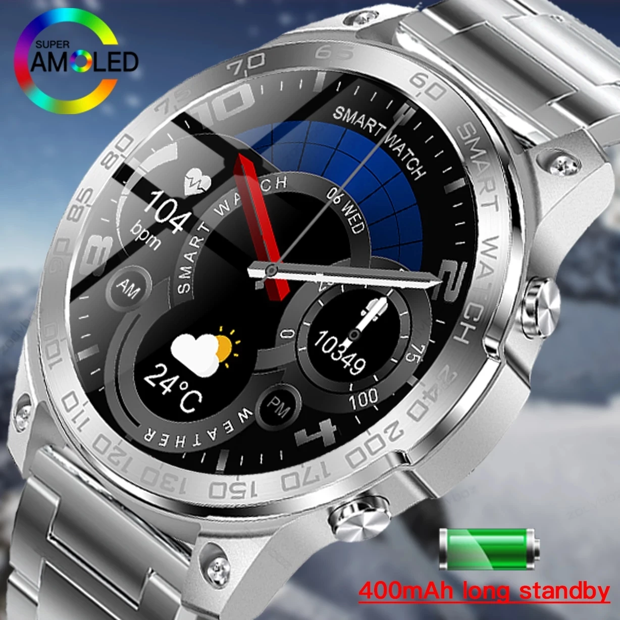 

2023 New Smart Watch Men IP68 Waterproof Sport Watches Women Long Standby Always-on Display Smartwatch For HUAWEI Xiaomi Watch