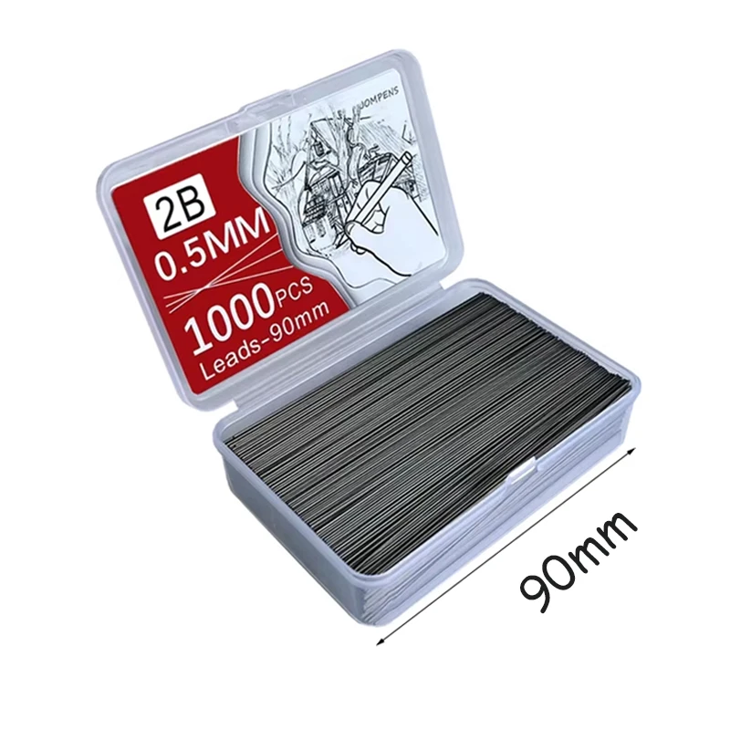 A box full of 0.5/0.7/0.9/1.3/2.0mm HB, high-quality shatterproof lead core, office and study supplies 3