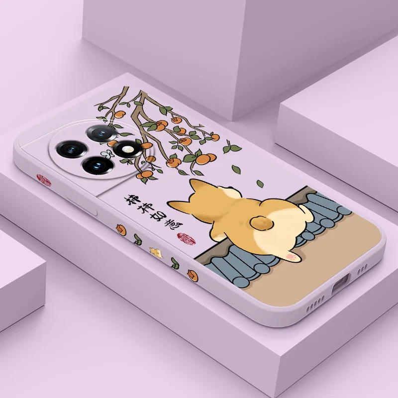 Adorable Animated Cat Liquid Silicone Phone Case