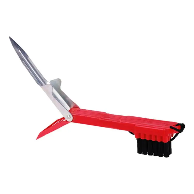 

Очиститель мяча для гольфа Brush, нескользящая щетка для гольфа, необходимый инструмент для чистки, маленькая и портативная щетка для чистки гольфа