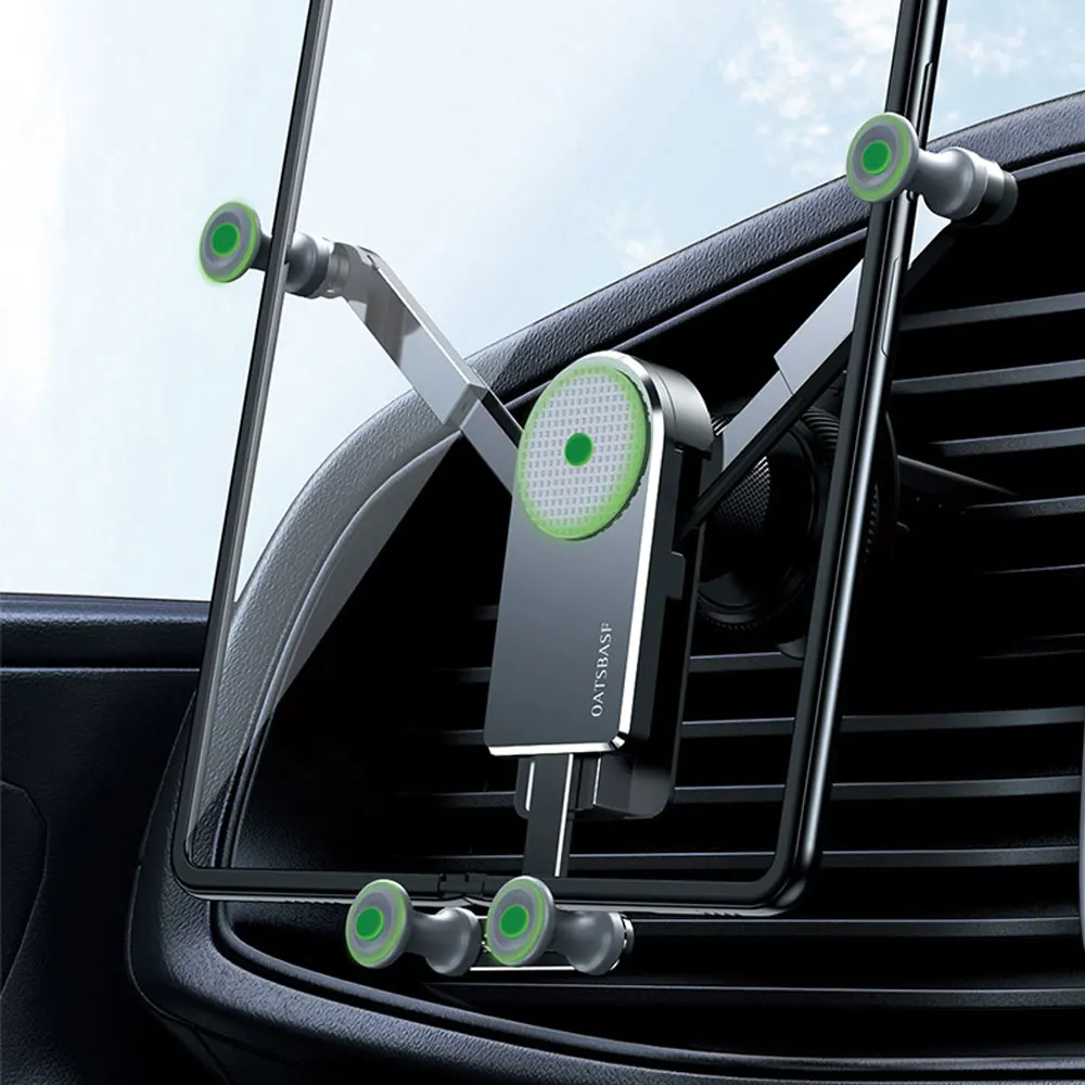 

Универсальный автомобильный гравитационный держатель, металлический держатель для телефона с вентиляционным отверстием для Samsung Galaxy Z Fold 2 3 S21 S22 Plus