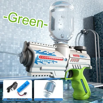 2024 Automatic Electric Water Gun Children High-pressure Outdoor Beach Large-capacity Swimming Pool Summer Toy for Children Boy