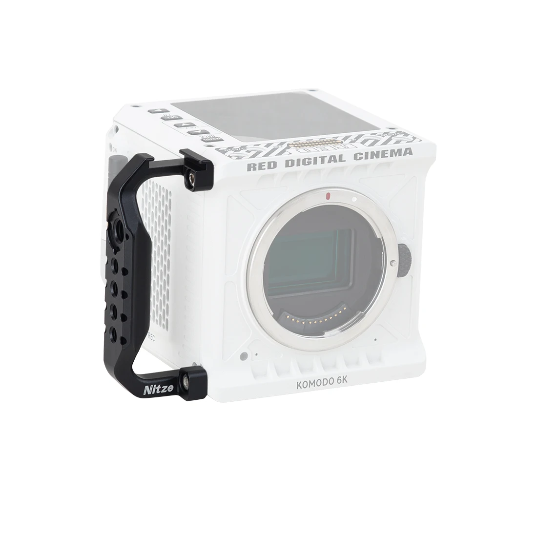 Impugnatura Con Impugnatura Laterale Destra Nitze Con Supporto Per Scarpe Fredde, Fori Di Posizionamento Arri Per Komodo Rosso 6K