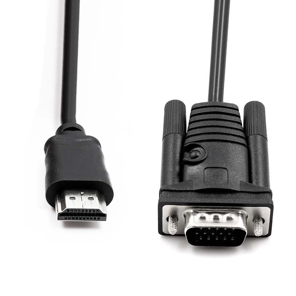 Cabo Vga Compatível com Hdmi para Monitor de pc Cabo de Áudio e Vídeo Macho para Cabo Macho Vga Projetor Hdtv 1920*1080p - Imagem 3