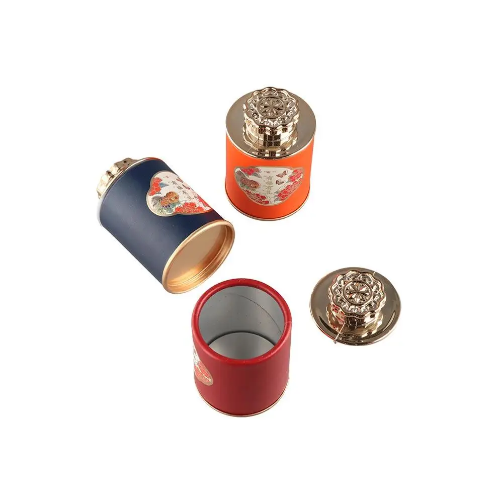 Storage Can Paper Empty Tea Tin Can Portable Mini Tea Canister Exquisite Small Packaging Box Home tea tin box tea canister